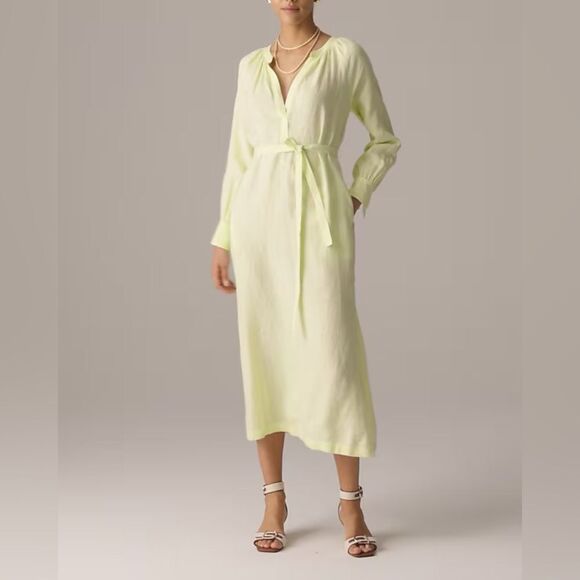 NWT J CREW Tall superwide Stratus pant in city twill
in “Pale Flax” yellow - Picture 3 of 8